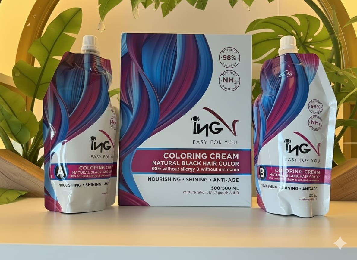 INGV Hair Colour 1000ml β Ammonia-Free, 98% Allergy-Free