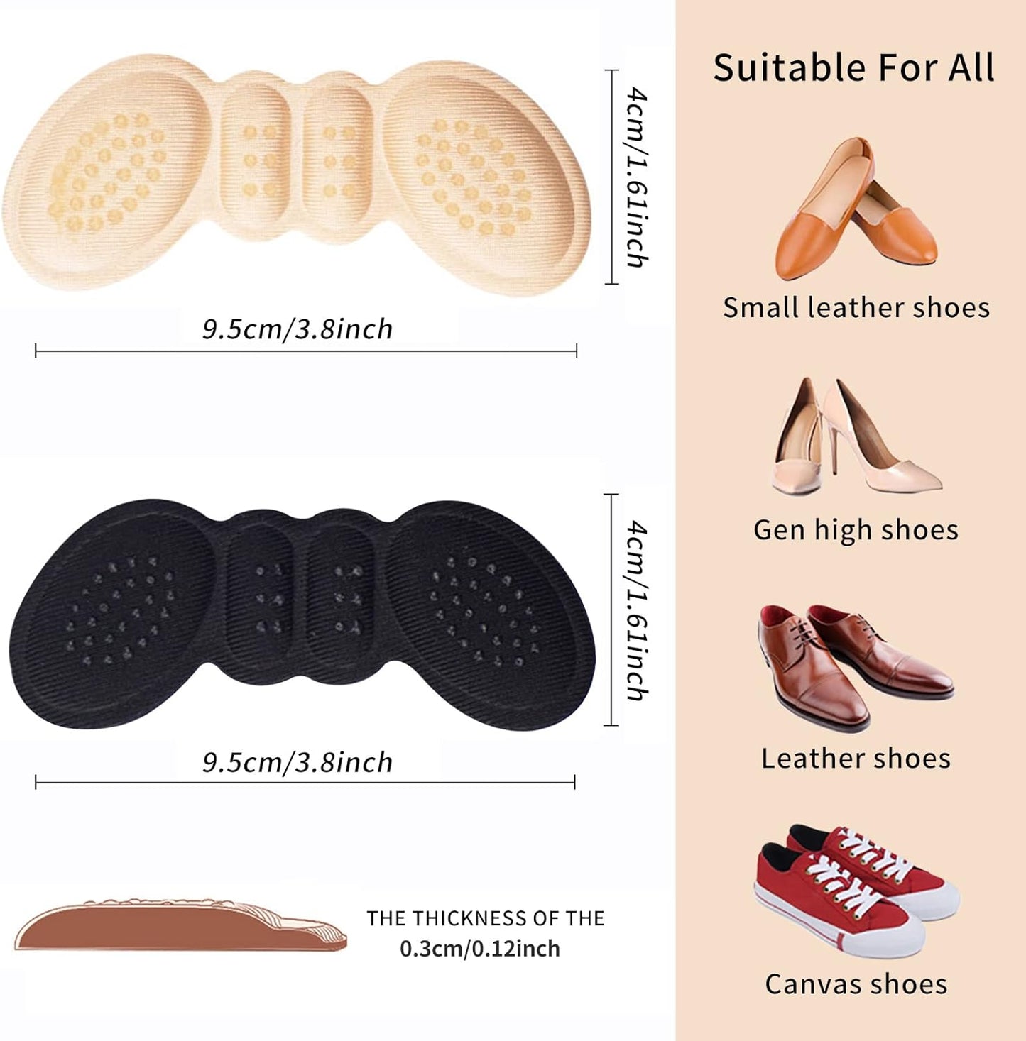 Heel Cushion Pads (Premium Quality)