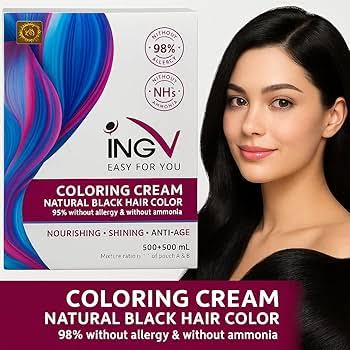 INGV Hair Colour 1000ml – Ammonia-Free, 98% Allergy-Free